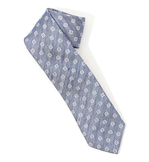 TOMORROWLAND GOODS「STEFANO BIGI シルクコットンリネン 小紋柄ネクタイ」|ネクタイ・蝶ネクタイ|