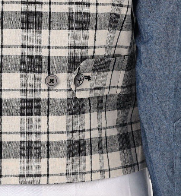 TOMORROWLAND BUYING WEAR「ERRICO FORMICOLA リネンコットン チェックベスト」|ベスト・ジレ|