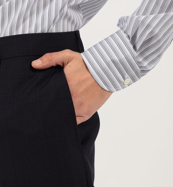 TOMORROWLAND MENS「Super130'sウール ノープリーツ スリムスラックス DRAGO SWING」|スラックス|