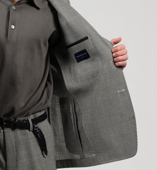 TOMORROWLAND MENS「トロピカルウーステッド シングルブレステッド 3Bジャケット ALFRED BROWN」|テーラードジャケット|