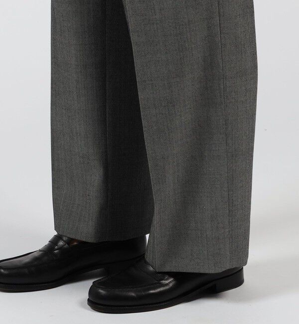 TOMORROWLAND MENS「ハルトウールツイル 2プリーツワイドパンツ」|スラックス|