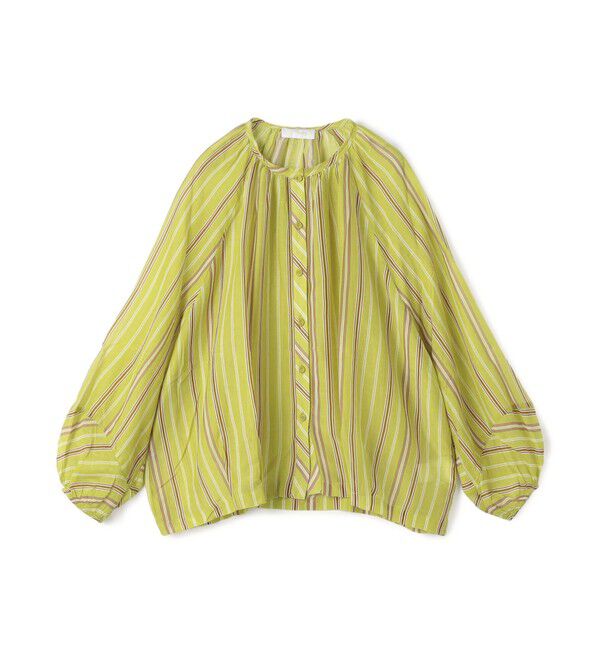 TOMORROWLAND GOODS「Devotion TWINS WIDLE ギャザーブラウス」|シャツ・ブラウス|54 グリーン系