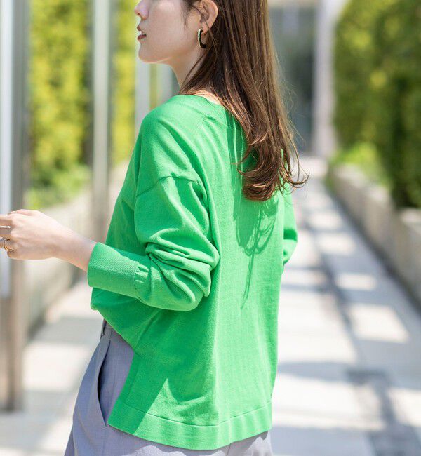 NOLLEY'S「【一部WEB限定カラー】《手洗い可能》エアリータッチゆったりVネックカーディガン」|カーディガン|