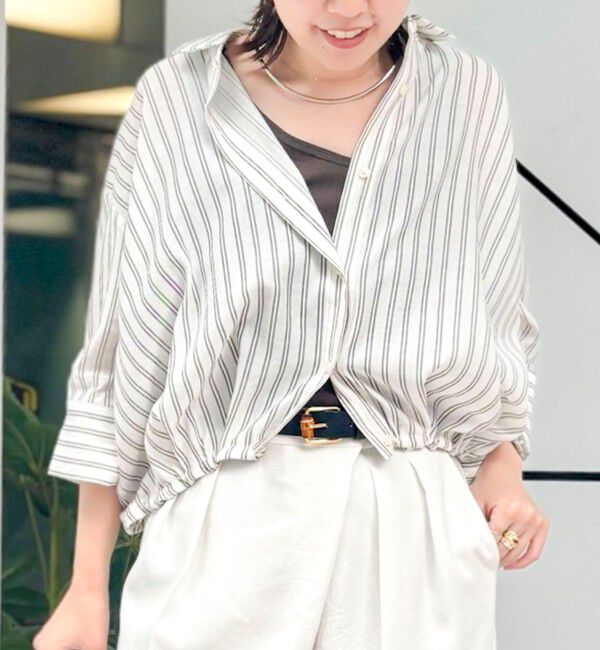 NOLLEY'S「ウォッシャブルドロストシャツ」|シャツ・ブラウス|ホワイト系4