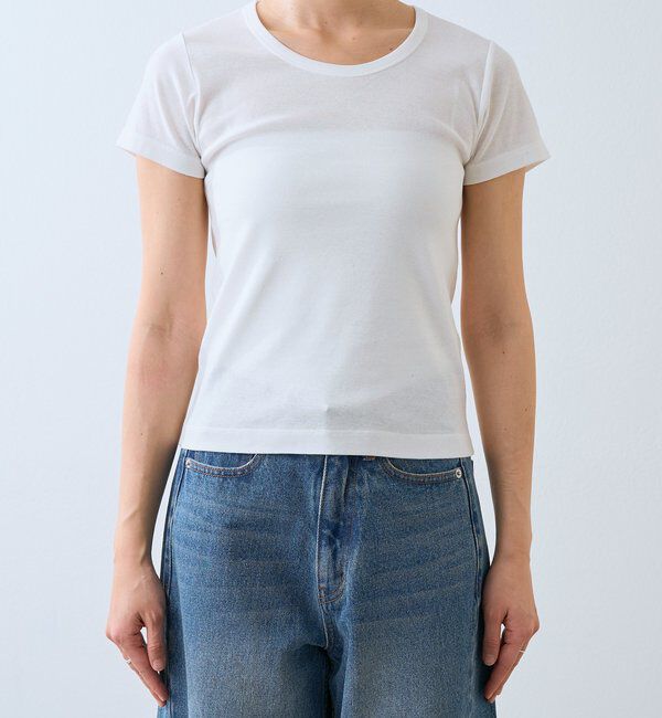  「【すっきり見え】コンパクトフライスTee」|Tシャツ・カットソー|