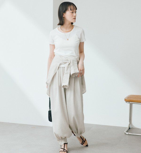  「【すっきり見え】コンパクトフライスTee」|Tシャツ・カットソー|