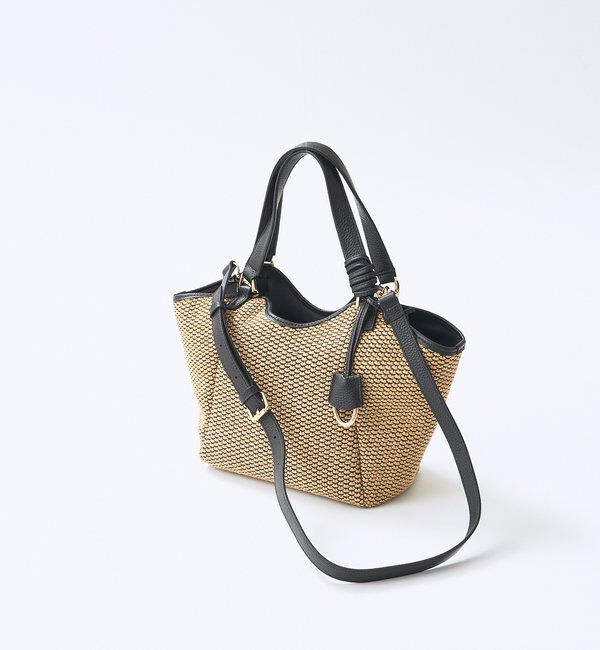  「予約【ショルダーストラップ付き】レザーパイピングミニトート」|クラッチバッグ|