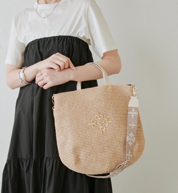  「《WEB限定》スリム2WAYトートバッグ <ナイロンラフィア>」|トートバッグ|