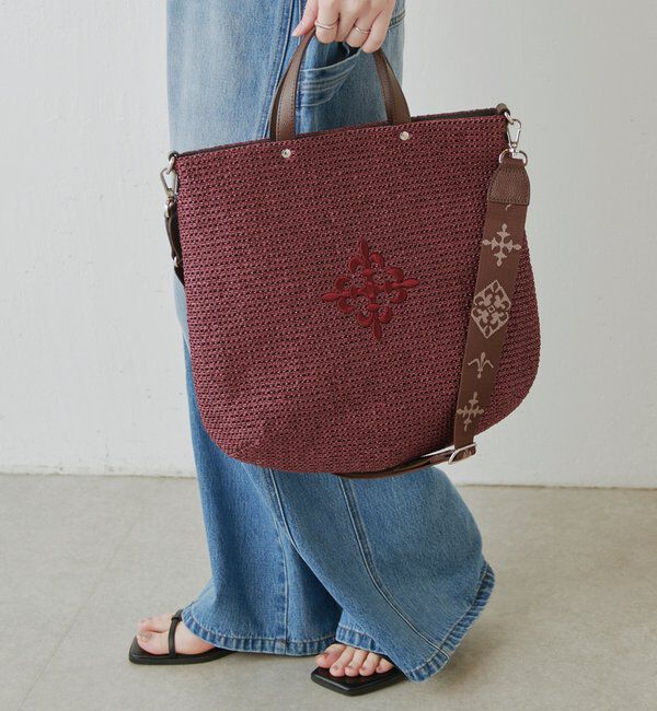  「《WEB限定》スリム2WAYトートバッグ <ナイロンラフィア>」|トートバッグ|