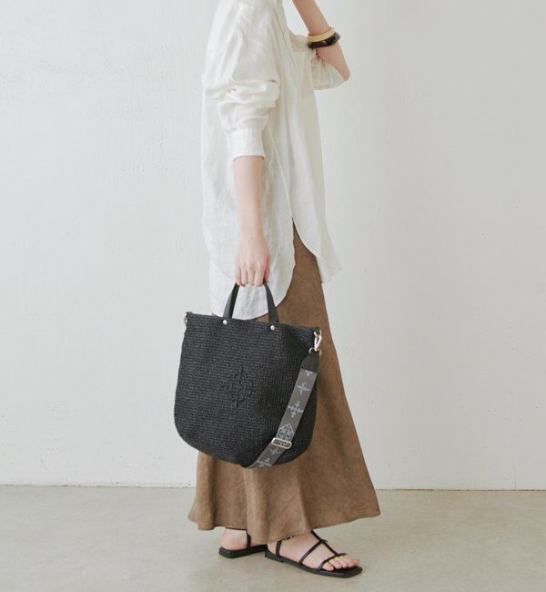  「《WEB限定》スリム2WAYトートバッグ <ナイロンラフィア>」|トートバッグ|