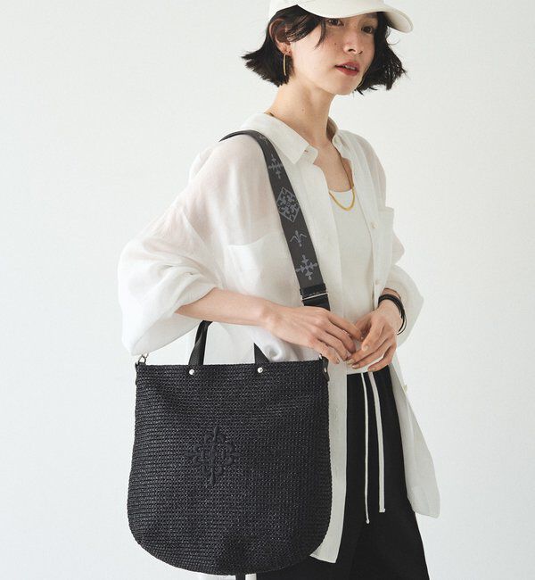  「《WEB限定》スリム2WAYトートバッグ <ナイロンラフィア>」|トートバッグ|