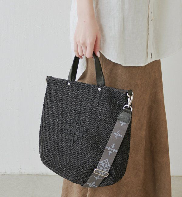  「《WEB限定》スリム2WAYトートバッグ <ナイロンラフィア>」|トートバッグ|