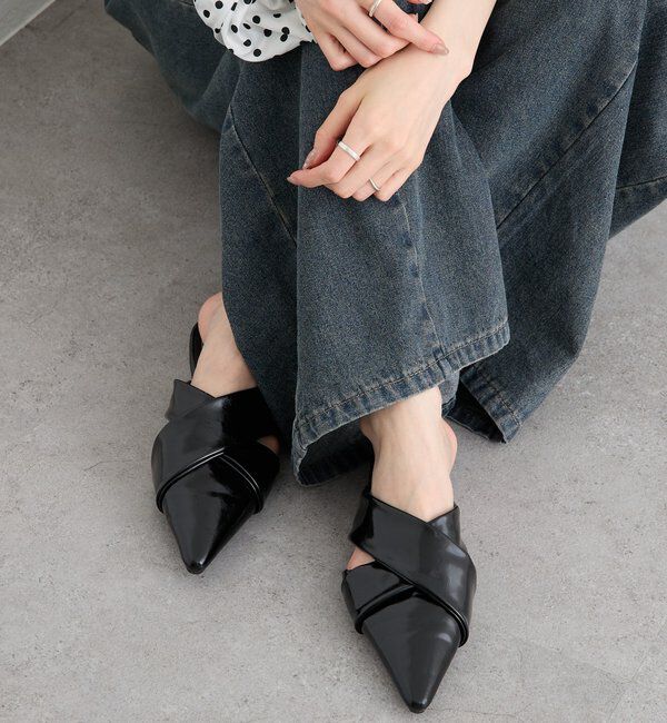  「ポインテッドトゥクロスミュール」|その他|