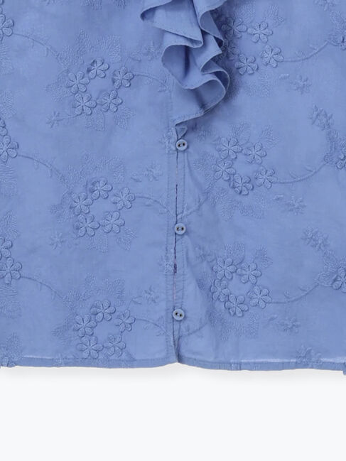 Samansa Mos2「3Dレースフリル襟ブラウス」|シャツ・ブラウス|