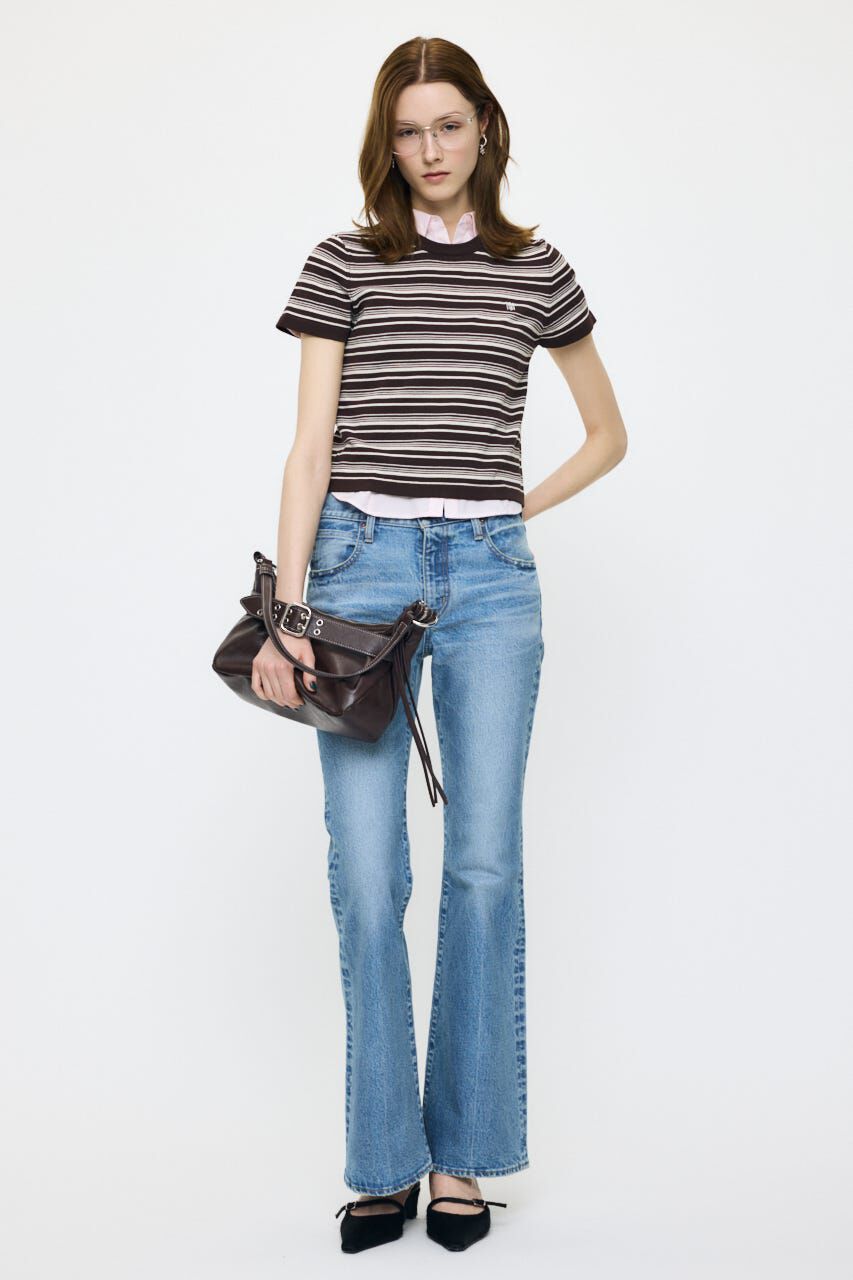 MOUSSY「MULTI BORDER BABY ティ」|ニット・セーター|