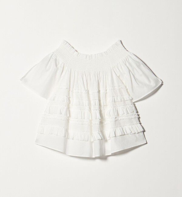 UNITED ARROWS「＜dahl&rsquo;ia＞ティアード ブラウス」|シャツ・ブラウス|WHITE