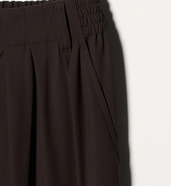 UNITED ARROWS「ジャージー タック ワイドパンツ ‐ウォッシャブル‐」|スラックス|