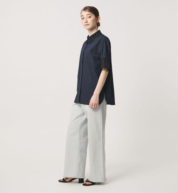 UNITED ARROWS「エンブロイダリー シャツ ブラウス 4WAY」|シャツ・ブラウス|