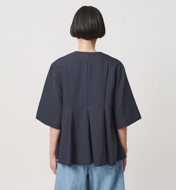 UNITED ARROWS「Spiree ストライプ ブラウス ‐ウォッシャブル‐」|シャツ・ブラウス|