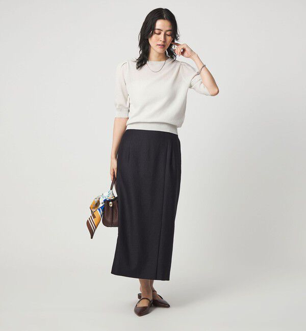 UNITED ARROWS green label relaxing「ハニカム タック スリーブ プルオーバー ニット」|ニット・セーター|