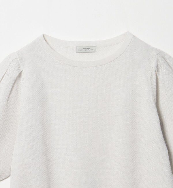 UNITED ARROWS green label relaxing「ハニカム タック スリーブ プルオーバー ニット」|ニット・セーター|