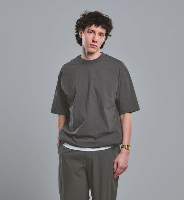 UNITED ARROWS green label relaxing「WONDER CLOTH クルーネック 半袖 Tシャツ -ストレッチ・接触冷感・吸水速乾-」|Tシャツ・カットソー|DK.GRAY