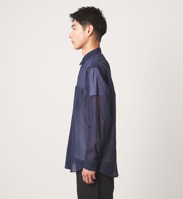 UNITED ARROWS green label relaxing「ナイロン シアー リップストップ 長袖 ジャストルーズ シャツ」|シャツ・ブラウス|