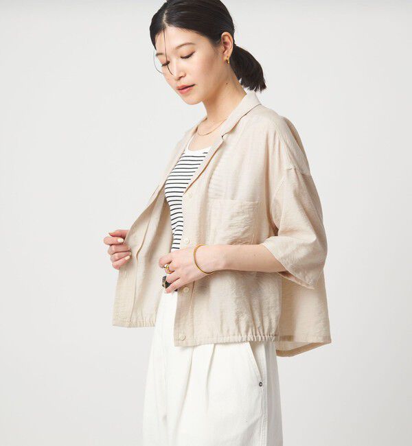 UNITED ARROWS green label relaxing「【WEB限定】＜at ease＞ポケット オープンカラー シャツ」|シャツ・ブラウス|