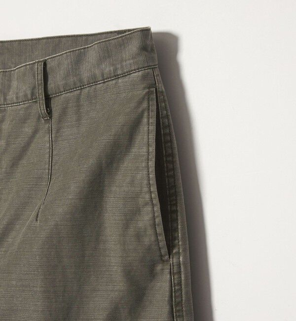 MONKEY TIME「ピグメント バックサテン カーブ カーゴ パンツ」|チノ|