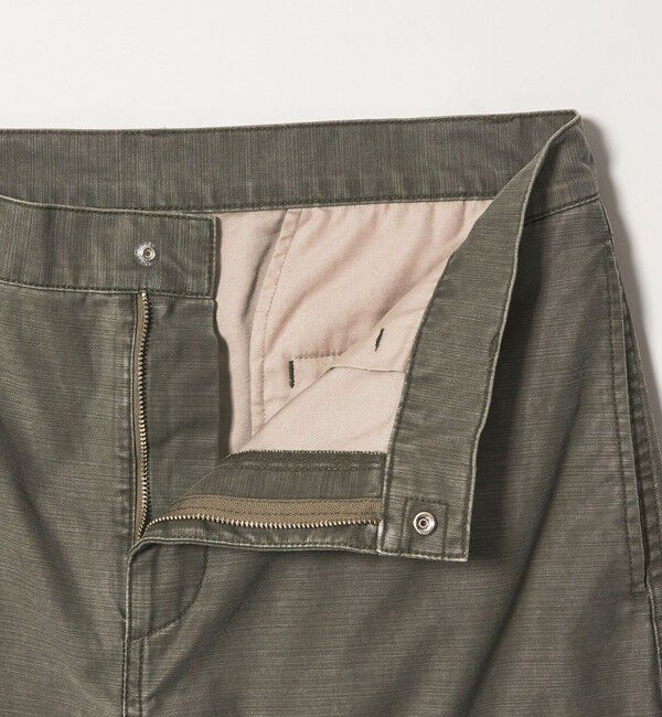 MONKEY TIME「ピグメント バックサテン カーブ カーゴ パンツ」|チノ|