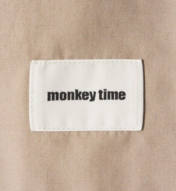 MONKEY TIME「ピグメント バックサテン カーブ カーゴ パンツ」|チノ|