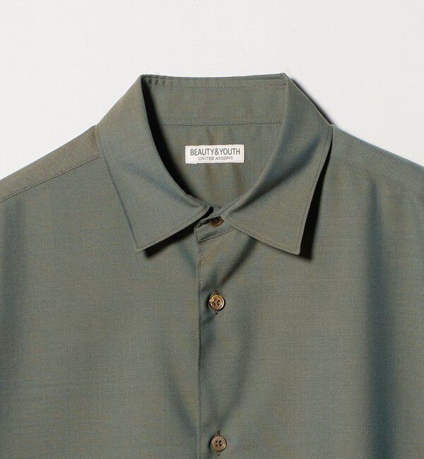BEAUTY&YOUTH UNITED ARROWS「尾州 TW レギュラー ショートスリーブ シャツ GRANDE TAPERD型 ウォッシャブル MADE IN JAPAN」|シャツ・ブラウス|