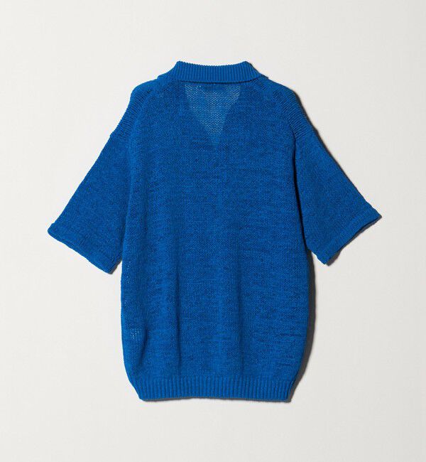 BEAUTY&YOUTH UNITED ARROWS「テープヤーン スキッパー ショートスリーブ ニット ウォッシャブル」|ニット・セーター|