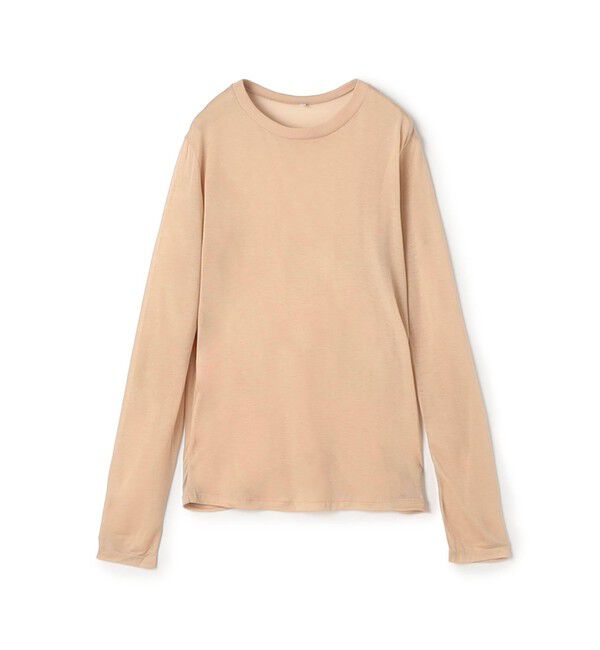 TOMORROWLAND GOODS「BASERANGE バンブー ロングスリーブプルオーバー」|Tシャツ・カットソー|41 ライトベージュ