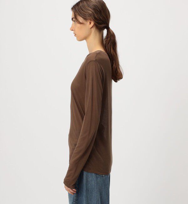 TOMORROWLAND GOODS「BASERANGE バンブー ロングスリーブプルオーバー」|Tシャツ・カットソー|