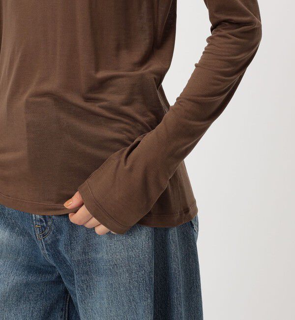 TOMORROWLAND GOODS「BASERANGE バンブー ロングスリーブプルオーバー」|Tシャツ・カットソー|