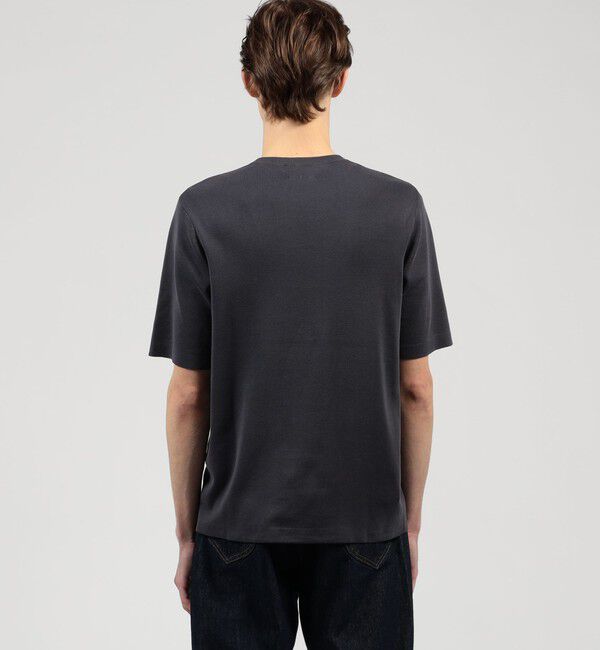 TOMORROWLAND MENS「TOMORROWLAND tricot シーアイランドコットン ハーフスリーブクルーネックニット」|ニット・セーター|