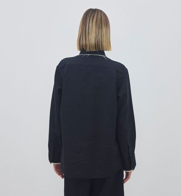 DES PRES「モヘヤリネン エンブロイダリーカッティングシャツ」|シャツ・ブラウス|