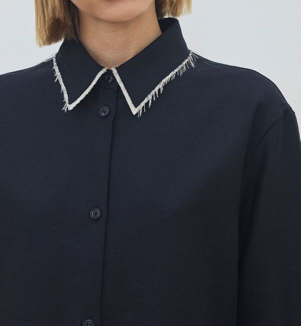 DES PRES「モヘヤリネン エンブロイダリーカッティングシャツ」|シャツ・ブラウス|