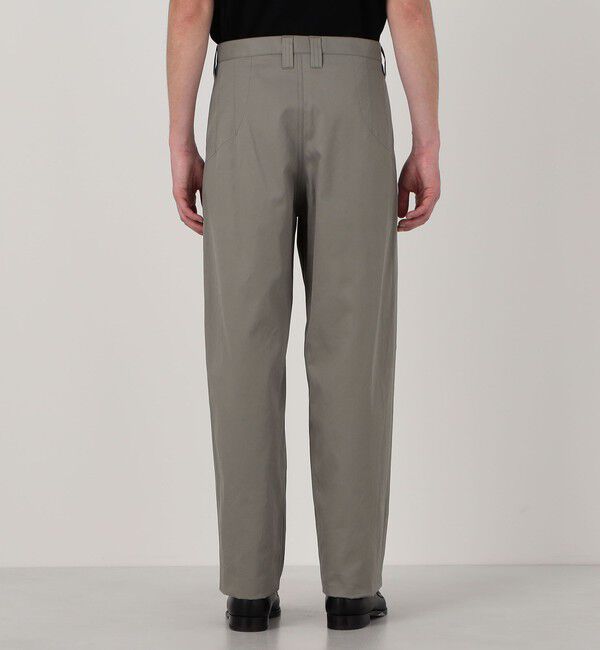 TOMORROWLAND MENS「60/2コットンギャバジン 1タックペグトップパンツ」|チノ|