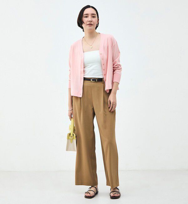 NOLLEY'S「《セットアップ対応》ウォッシャブルイージーツイルセミワイドパンツ」|その他|