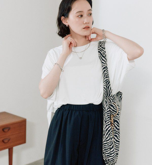  「予約【吸水速乾/遮熱/接触冷感】クールタッチポンチョカットソー」|Tシャツ・カットソー|