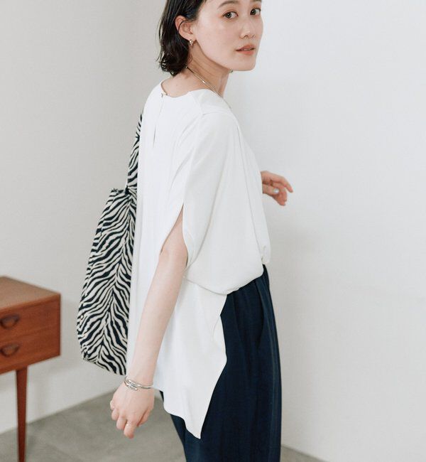  「予約【吸水速乾/遮熱/接触冷感】クールタッチポンチョカットソー」|Tシャツ・カットソー|