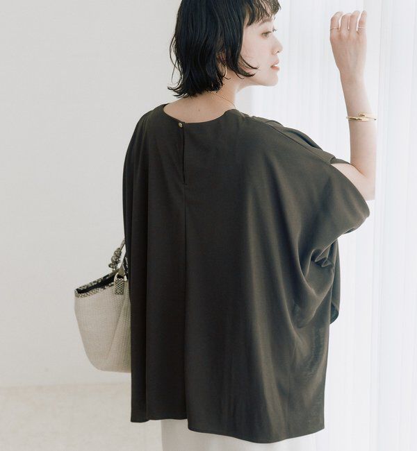  「予約【吸水速乾/遮熱/接触冷感】クールタッチポンチョカットソー」|Tシャツ・カットソー|