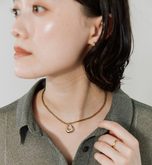  「予約【こなれ感抜群】ビーズ&times;モチーフネックレス」|ネックレス|