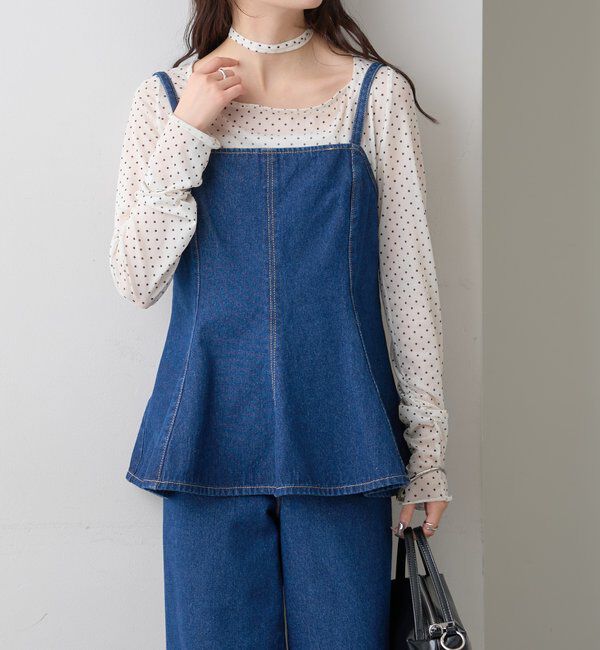  「ペプラムデニムビスチェ」|シャツ・ブラウス|