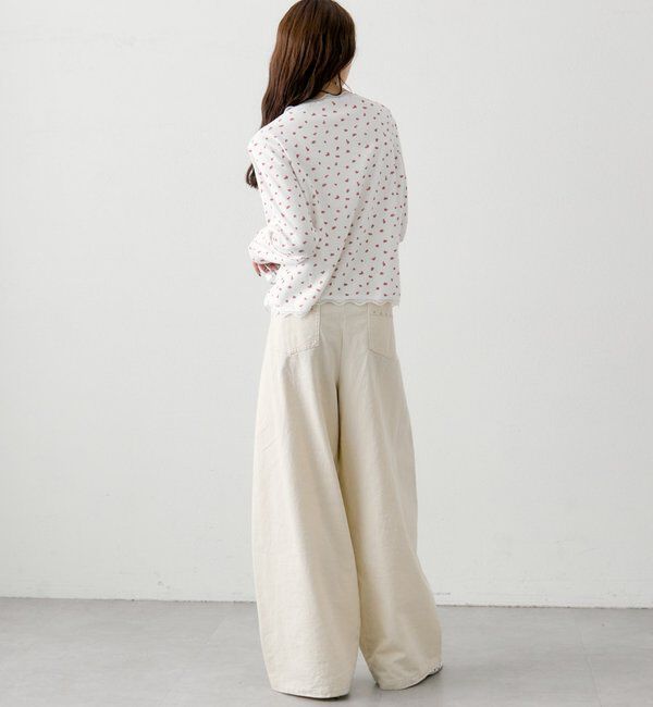  「ギャザーレースリブカーディガン」|Tシャツ・カットソー|