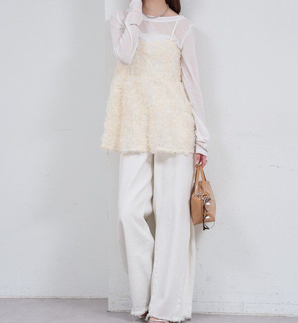  「フラワーチュールキャミチュニック」|シャツ・ブラウス|