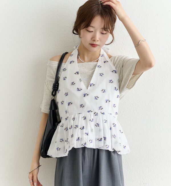  「フラワーホルターブラウス」|シャツ・ブラウス|