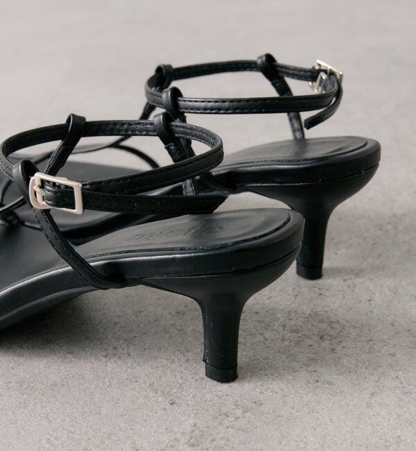  「ポインテッドトゥクロスストラップサンダル」|その他|